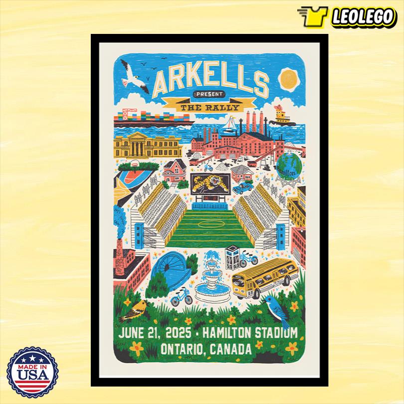 Arkells Show June 21 2025 Hamilton Stadium Ontario, Canada Poster