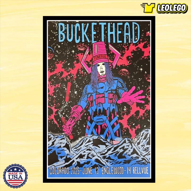 Buckethead Colorado June 13-14 2025 Tour Poster