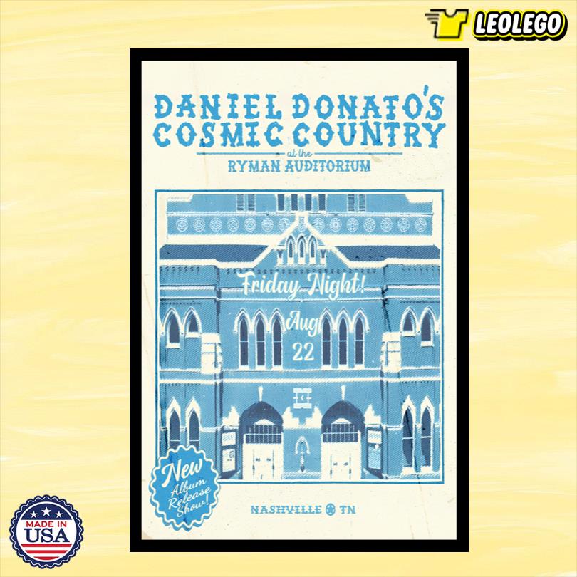 Daniel Donato Cosmic Country Ryman Auditorium Aug 22 2025 Nashville, TN Show Poster