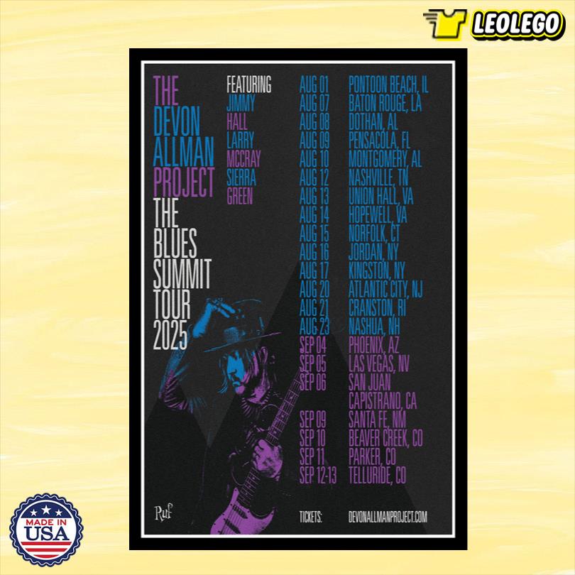 Devon Allman The Blues Summit Show 2025 Poster