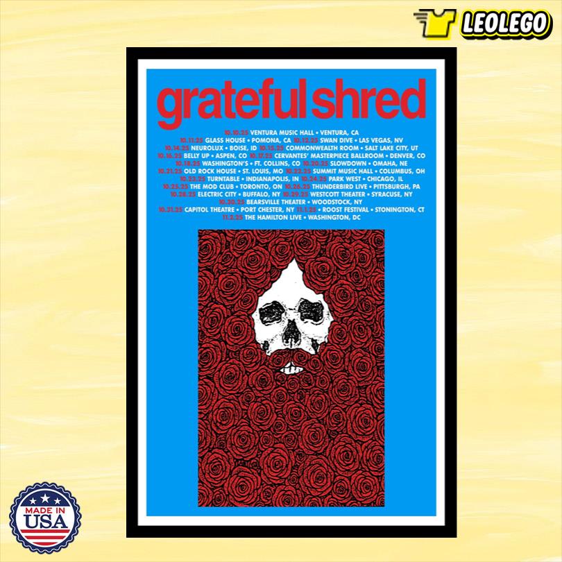 Fall Tour 2025 Grateful Shred Poster