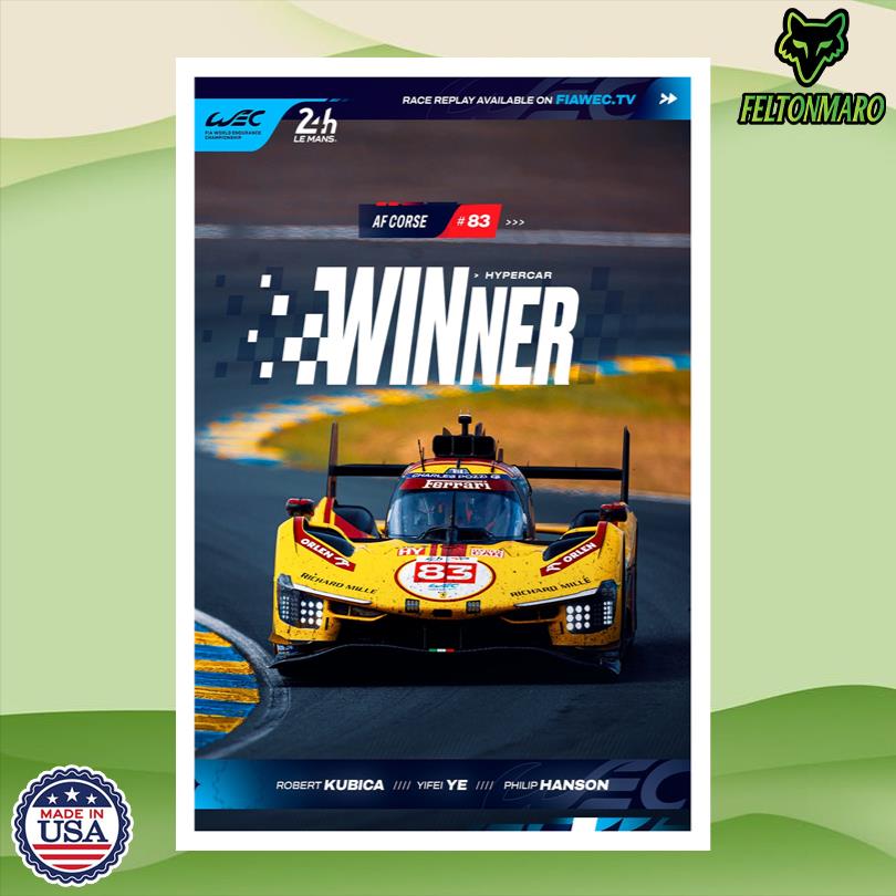 Ferrari AF Corse 83 Hypercar Winner 2025 Poster