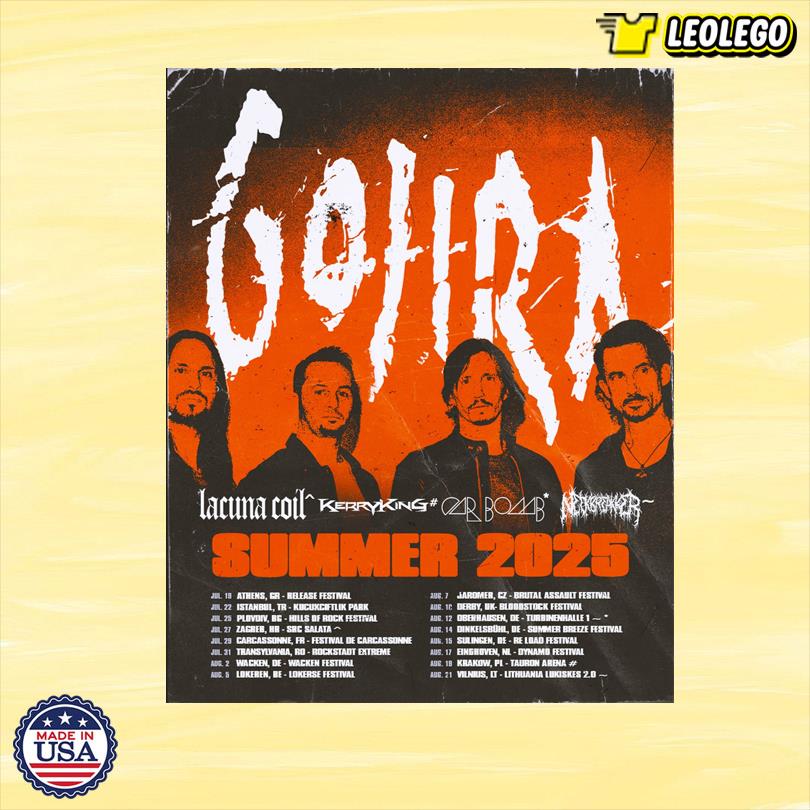 Gojira Summer 2025 Tour Poster