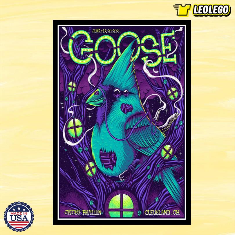 Goose At Jacobs Pavilion In Cleveland, OH On June 19-20 2025 Poster