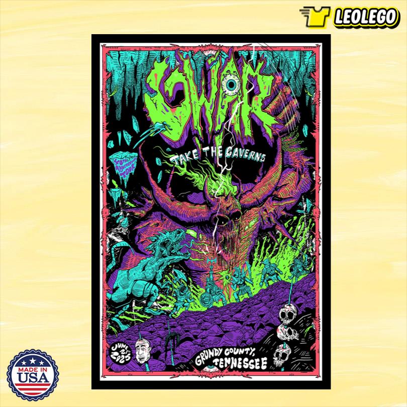 Gwar Pelham, TN June 21 2025 Show Poster