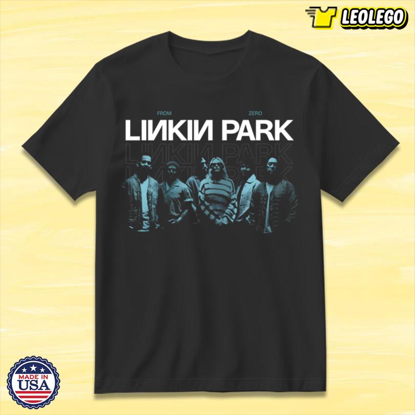 Linkin Park FZ Teal Band Photo Limited 2025 T Shirt