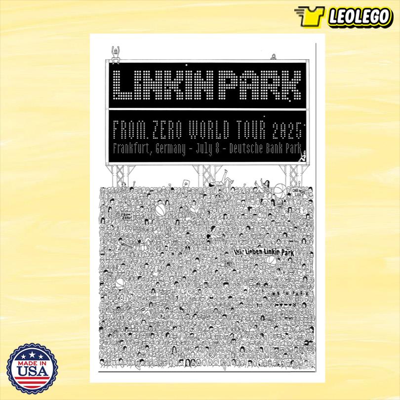 Linkin Park July 8 2025 Frankfurt, Germany Concert Poster