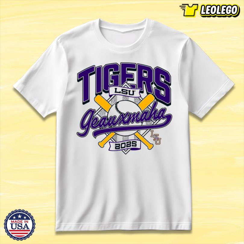 LSU 2025 Baseball Regional Geauxmaha T-Shirt