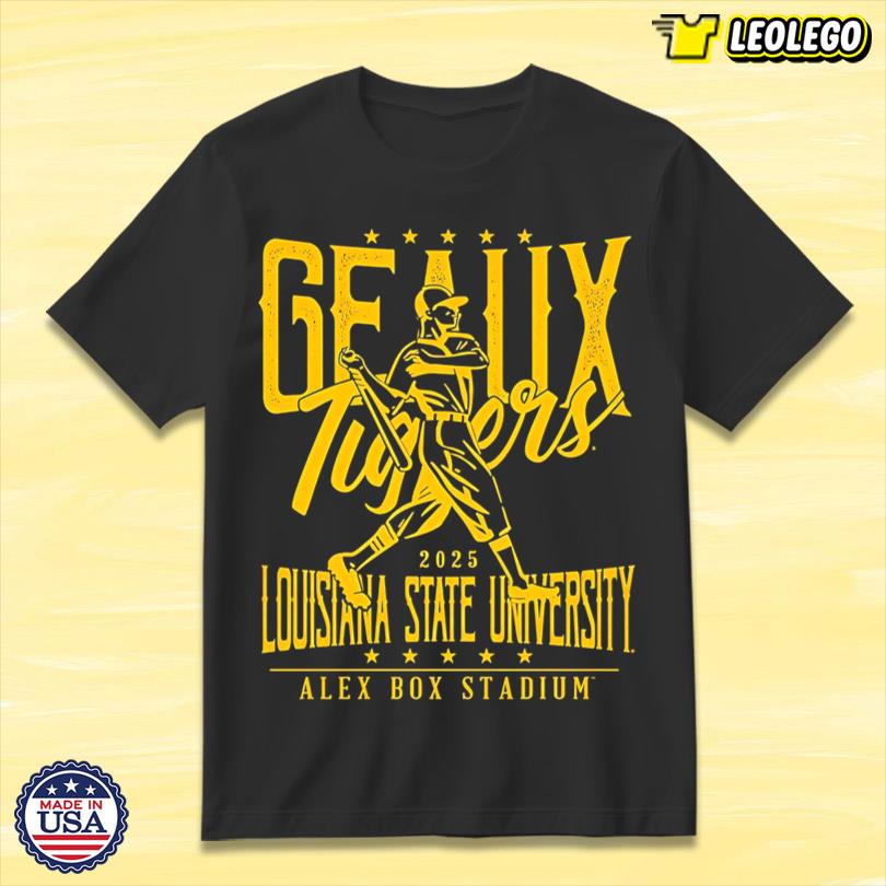 Official LSU Road To Omaha Louisiana State University 2025 T-Shirt