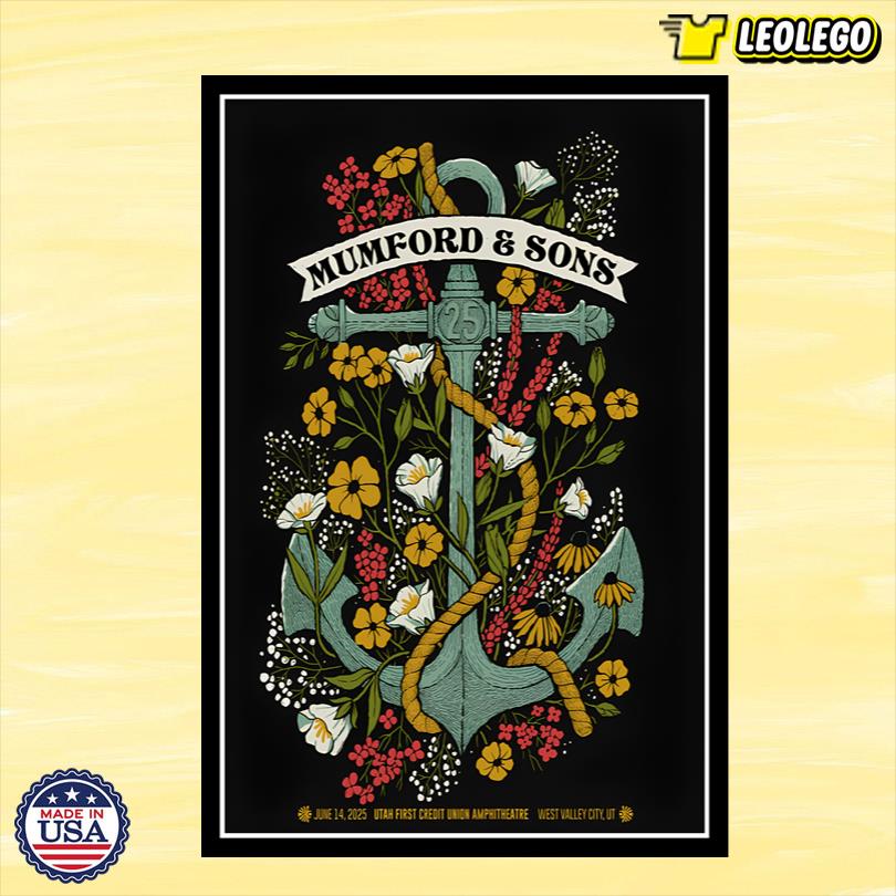 Poster Mumford & Sons West Valley City, UT June 14 2025