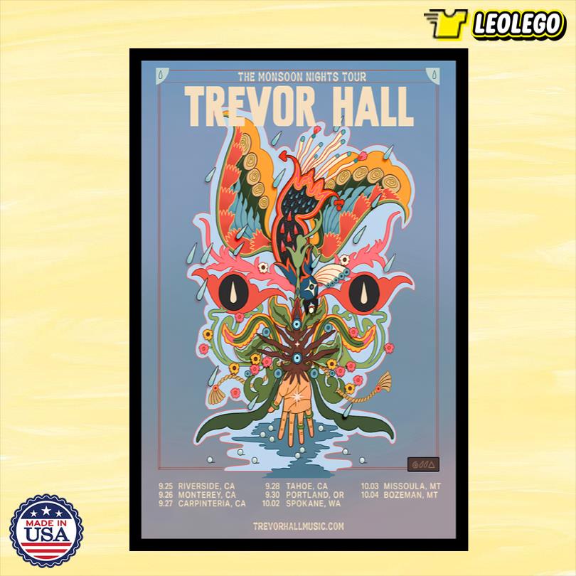 Poster Trevor Hall Thr Monsoon Nights Tour 2025