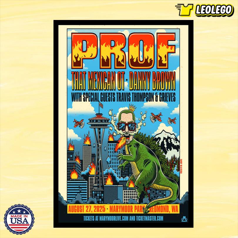 Prof Aug 27 2025 Redmond, WA Tour Poster