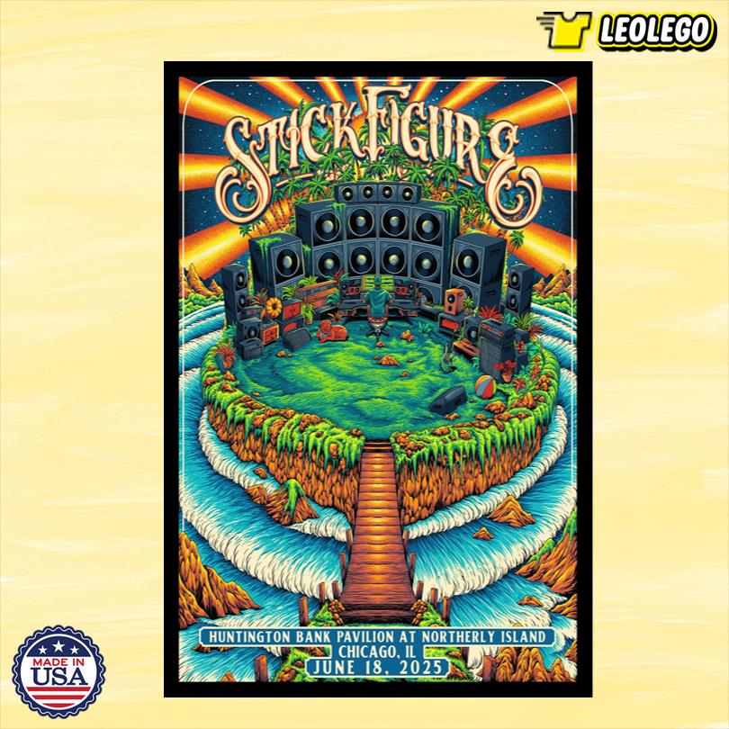 Stick Figure Chicago, IL June 18 2025 Limited Poster