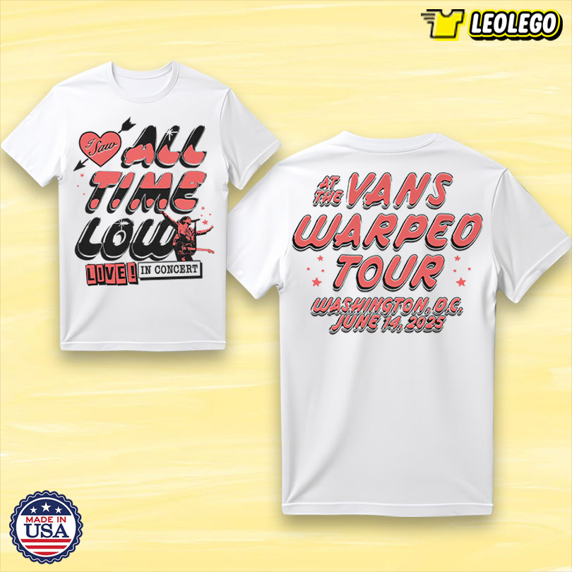 T-Shirt All Time Low Live At Warped Tour 2025