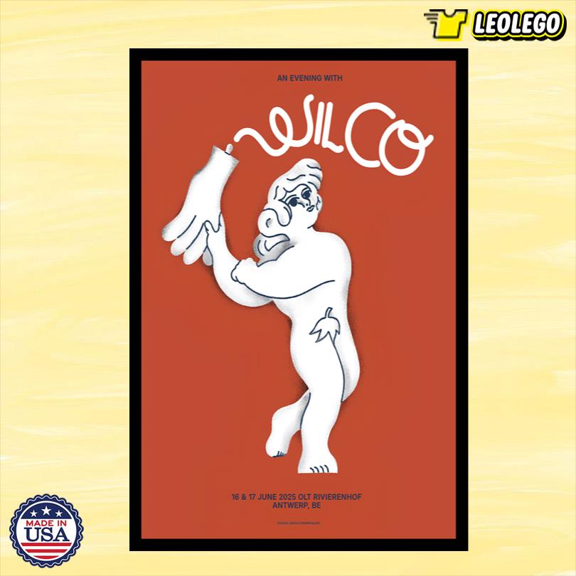 Wilco June 16-17 2025 Deurne, BE Show Poster