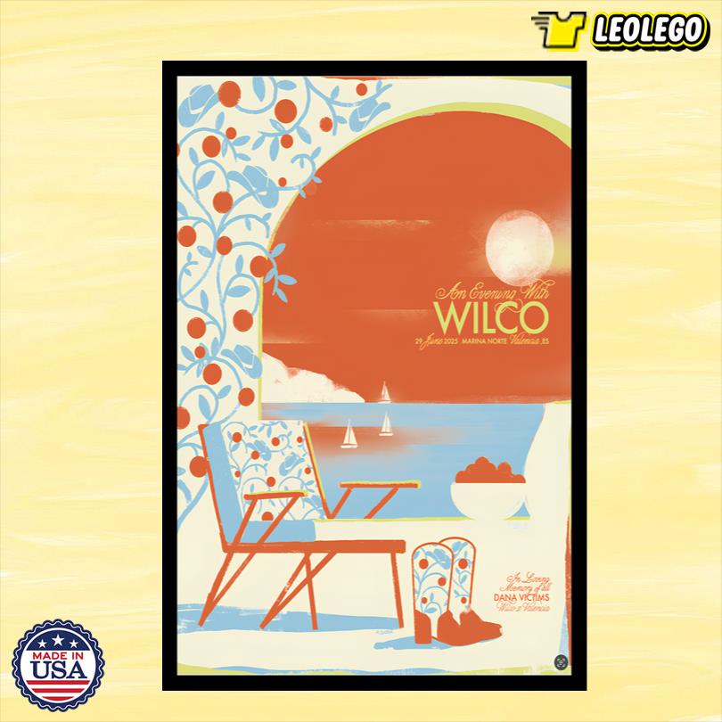 Wilco Marina Norte June 29 2025 Concert Poster